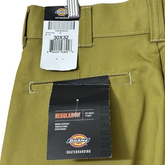Dickies Skateboarding Regular Fit Twill Pants Green Moss 30X32 new - Picture 10 of 11